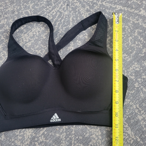 Adidas Supportive Sports Bra in Black - Picture 6 of 7